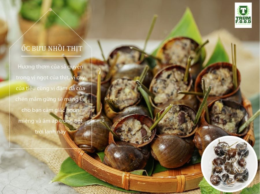 Ốc nhồi món ăn đặc sản vùng quê