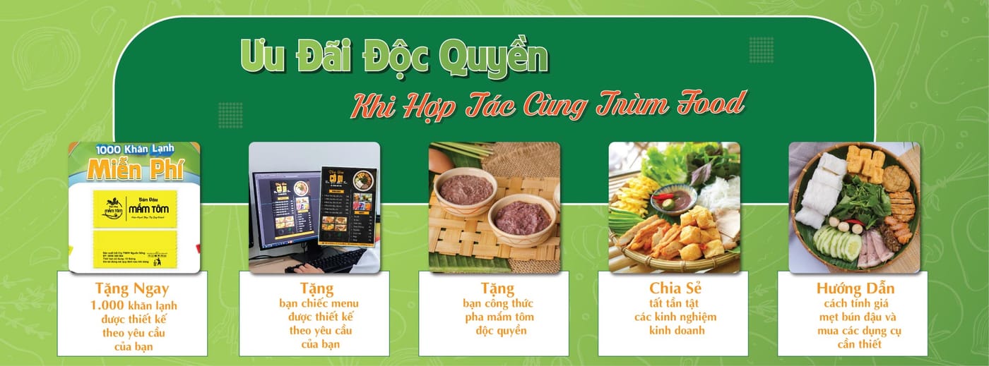 ưu đãi hợp tác cùng trùm food