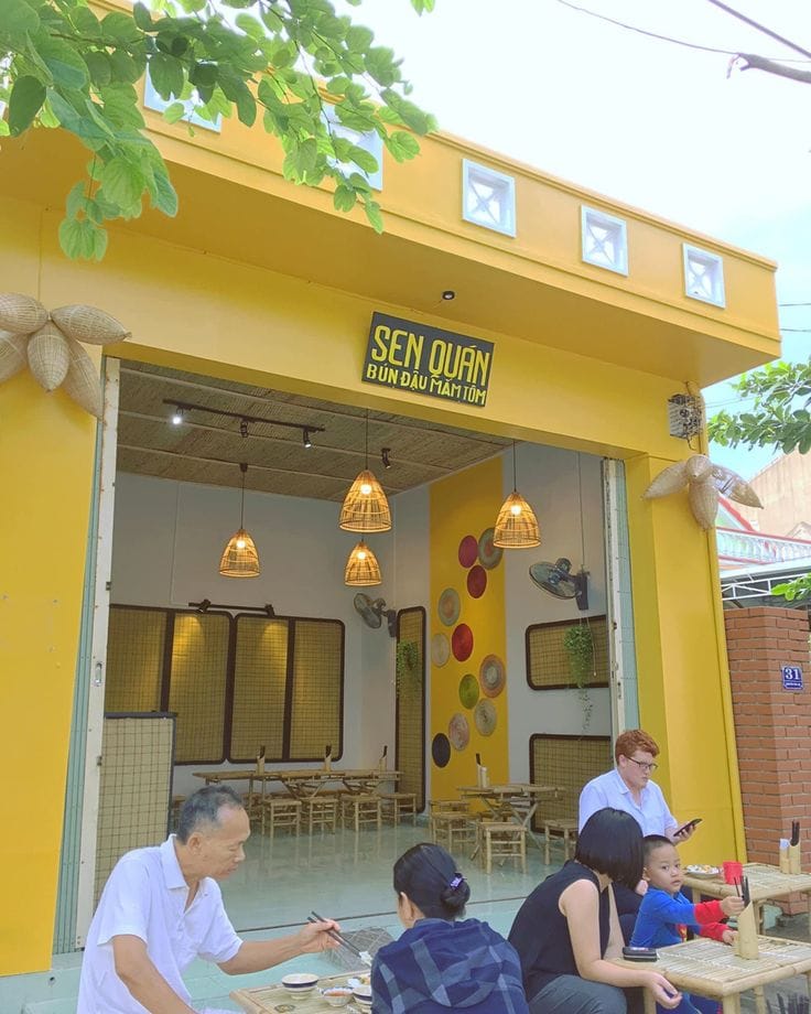 mẫu quán bún đậu đẹp
