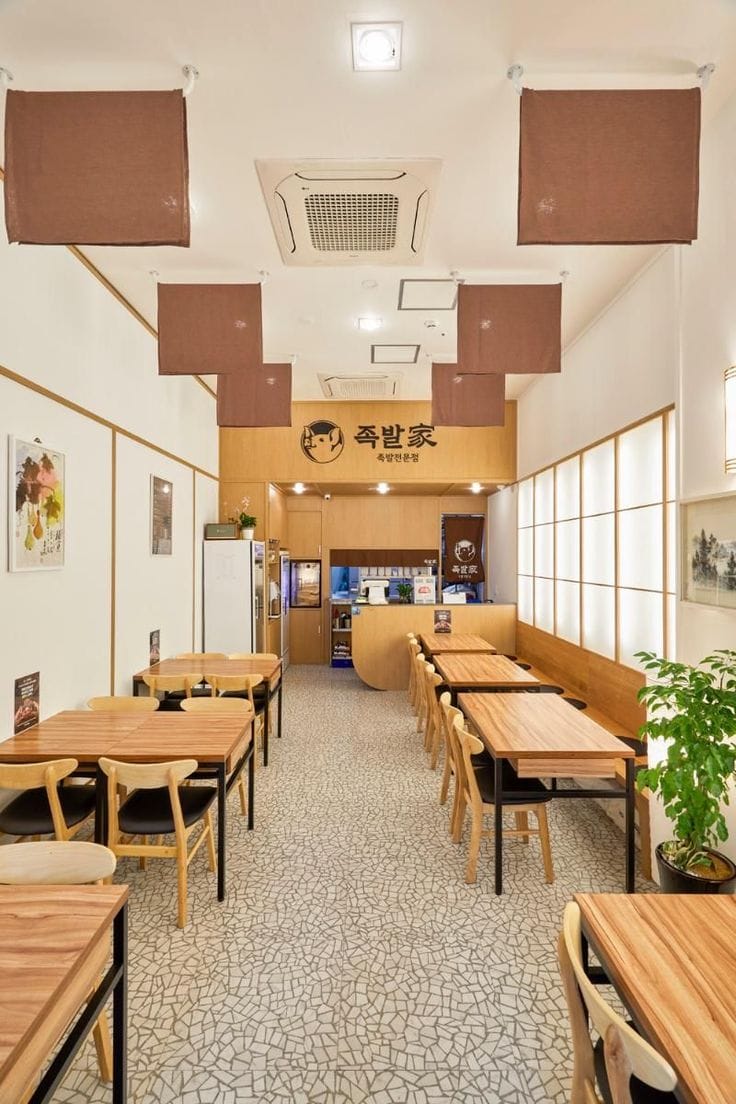 quán bún đâu đơn giản sang trọng