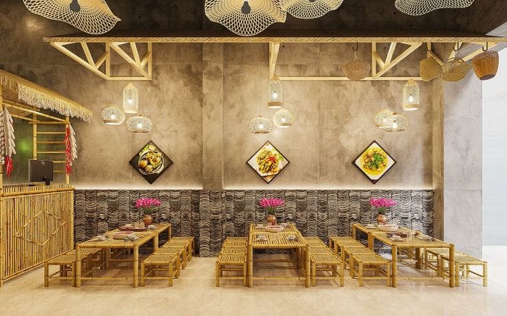 Quán bún đậu đơn giản
